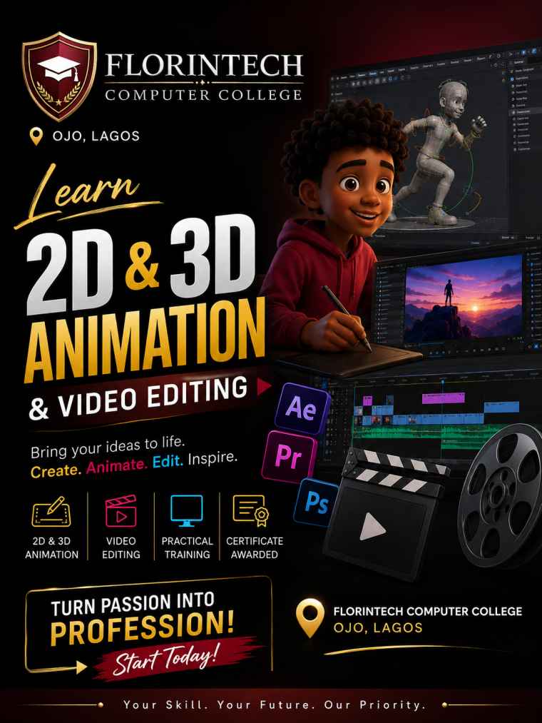 learn 2d,3d animation and video editing