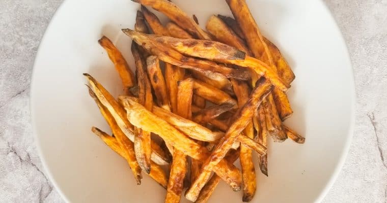 Charred Sweet Potato Fries In The Air Fryer