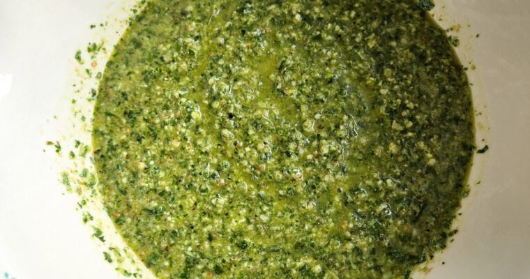 Fresh Basil Pesto Recipe (Easy Homemade Pesto in less than 10 Minutes)