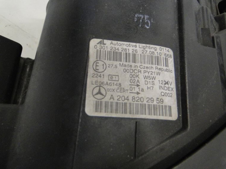 MERCEDES C KLASA 204 LAMPA XENON PRAWA LEWA SKRĘTN - obrazek 3