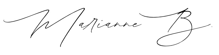 Signature de Marianne B., créatrice d'Éloge Touraine