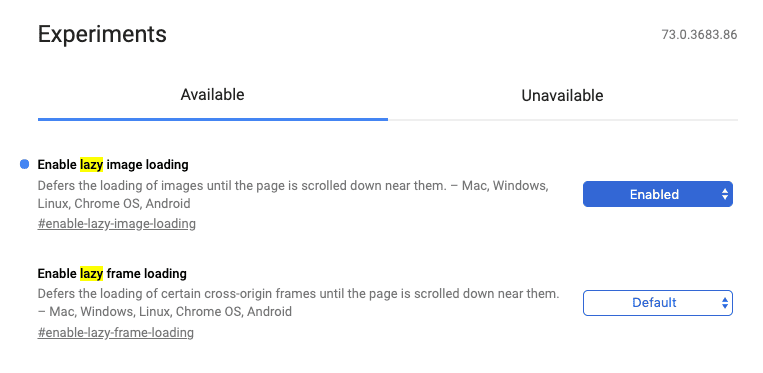 Enable Lazy Image Loading