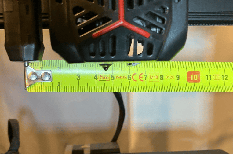 measuring x probe offset