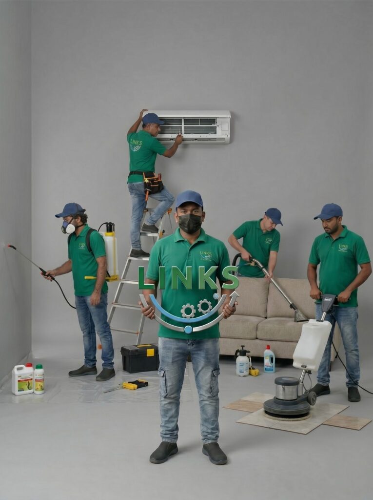 شركات تنظيف المنازل والفلل - لينكس عمال تنظيف محترفون يقدمون خدمة تنظيف المنازل والفلل والشقق من شركة لينكس