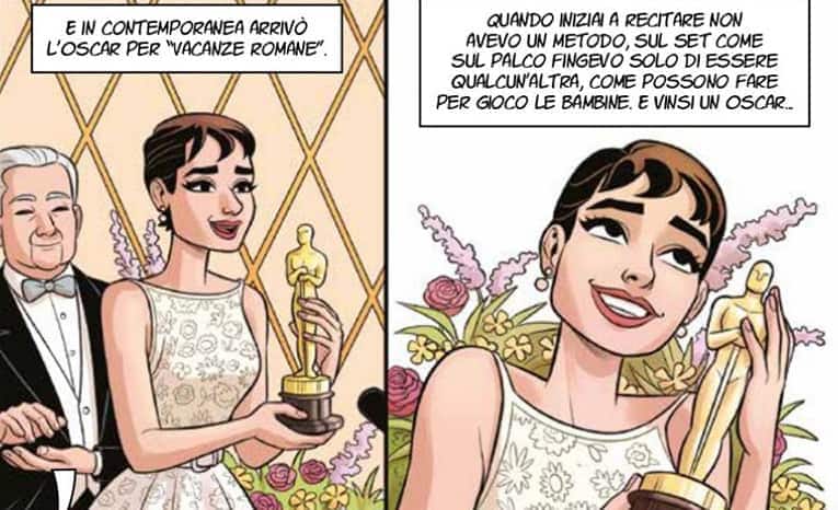 audrey hepburn fumetto oscar