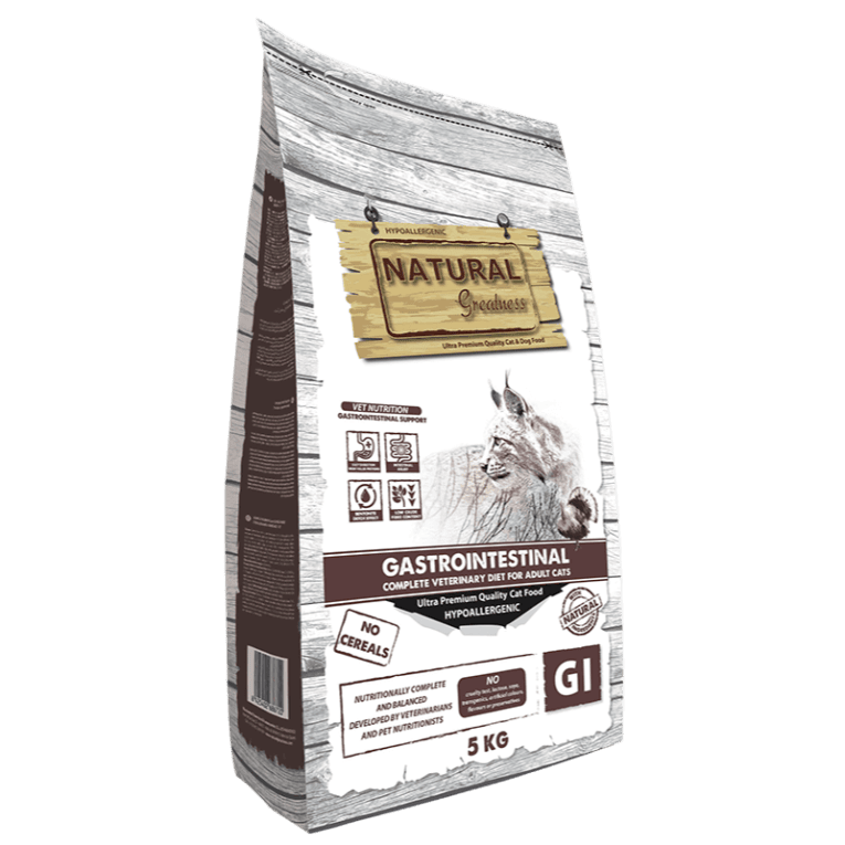 Composición del pienso gastrointestinal Natural Greatness para gato