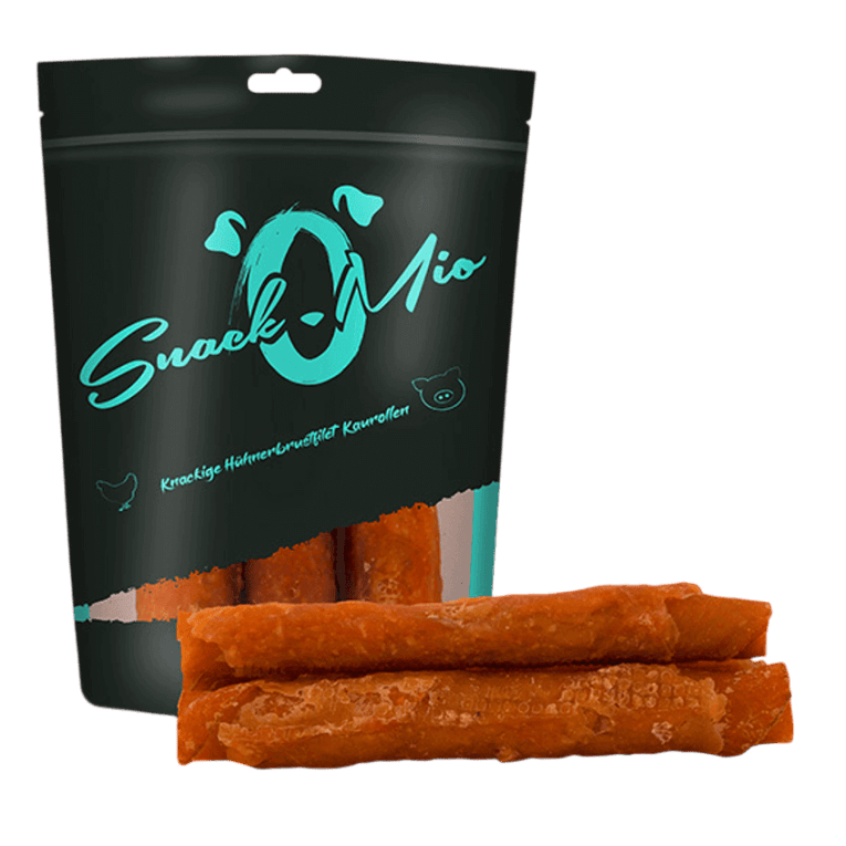 SnackOMio Rollitos de Pollo y Cerdo Crujientes para perro