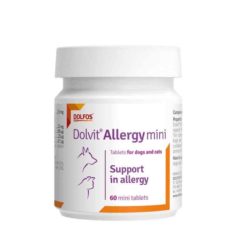 Dolvit Allergy Mini Suplemento para Alergias 60 comprimidos Dolfos para perro