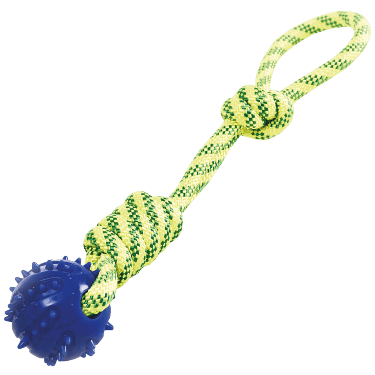 Tirador con pelota pl&aacute;stica dental XT-DOG () para perro