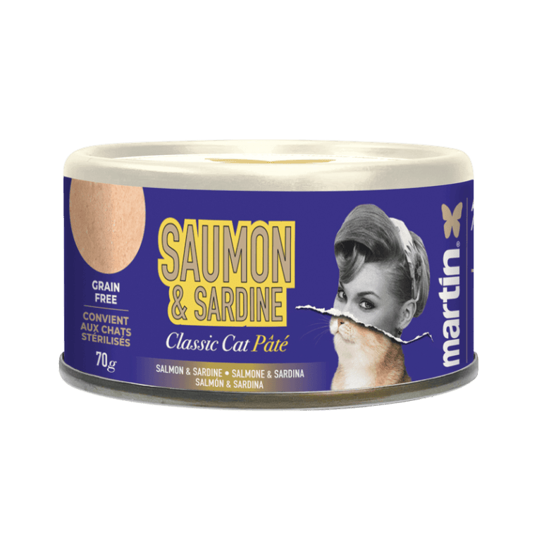 Classic Salmón y Sardina Textura Paté para gato