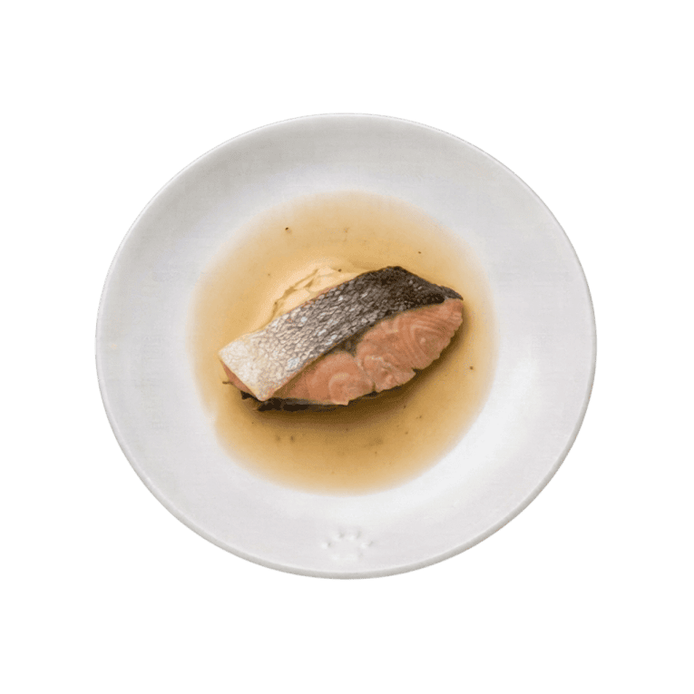 Filete de salmón al vapor para perro y gato