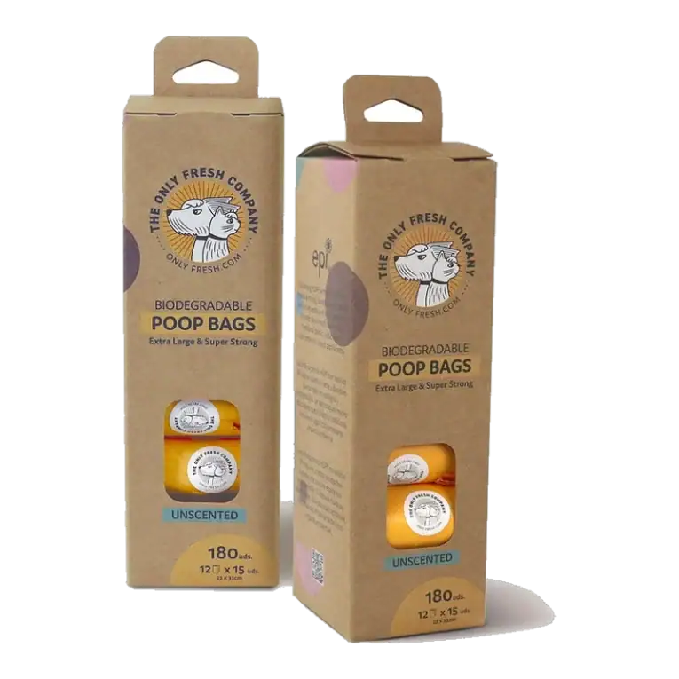 Bolsas biodegradables para perro, detalle