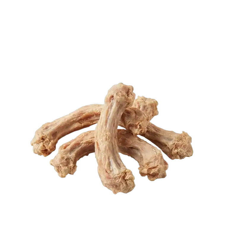 Cuellos de pollo liofilizados , snack natural deshidratado para perros y gatos