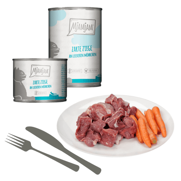 Cabra con Zanahorias Paté MjAMjAM para gato