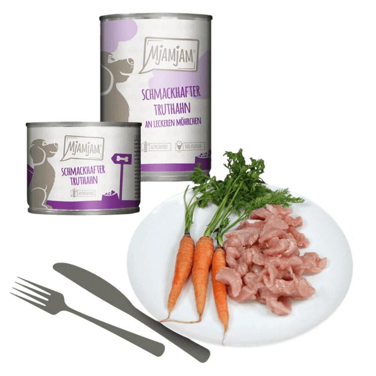 Pavo con Zanahorias Paté MjAMjAM para perro
