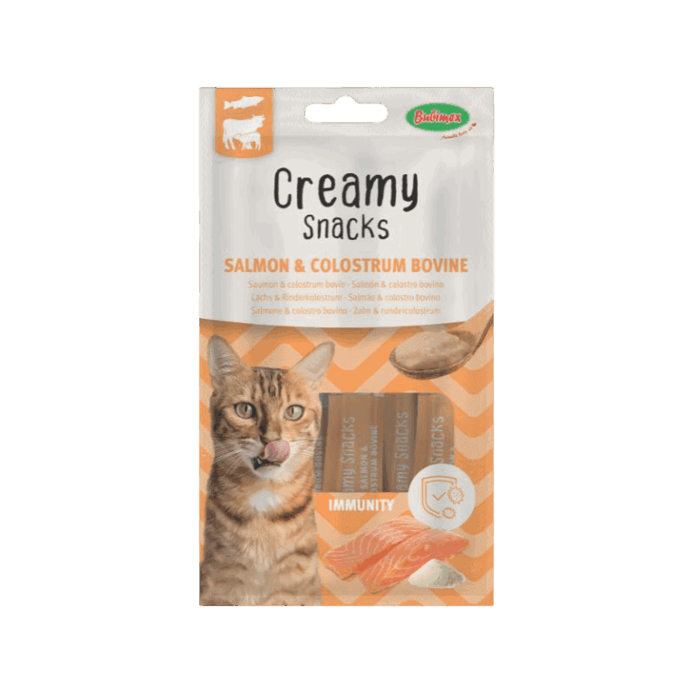 Snacks Inmunity Salmón y Calostro Bovino para gato