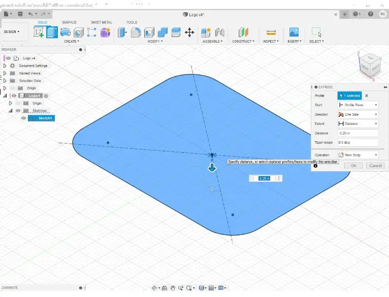 extrude function