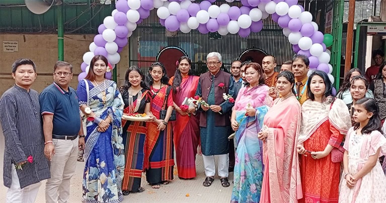 বনফুল আদিবাসী গ্রীনহার্ট কলেজে উৎসবমুখর ক্লাস পার্টি অনুষ্ঠিত