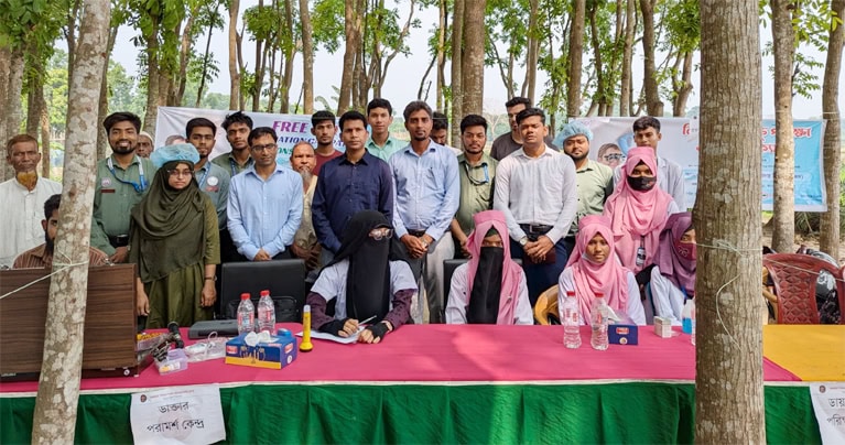 এইচটিআই কর্তৃক বিনামূল্যে চক্ষু পরীক্ষা, ঔষধ এবং পরামর্শ প্রদান