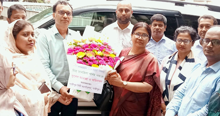 গাজীপুর সিটি কর্পোরেশনের নবনিযুক্ত প্রধান নির্বাহী কর্মকর্তার যোগদান