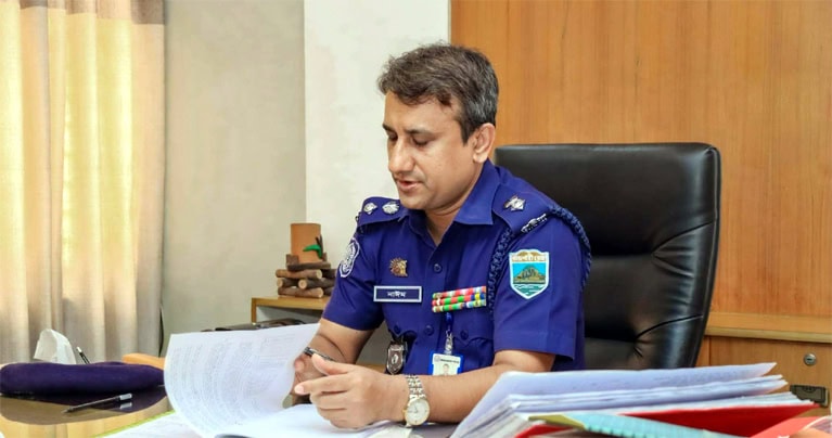 রাজশাহী জেলার সদর সার্কেল অফিস বার্ষিক পরিদর্শন করেন রাজশাহী জেলার পুলিশ সুপার মোহাম্মদ নাঈমুল হাছান