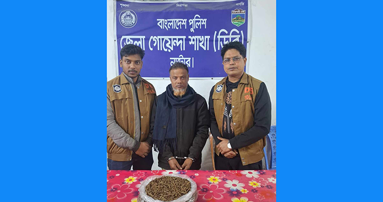 নাটোর জেলা গোয়েন্দা পুলিশের অভিযানে মাদক কারবারী ও মোবাইল ফোন চোর চক্রের সদস্য সহ ০৩ জন গ্রেফতার