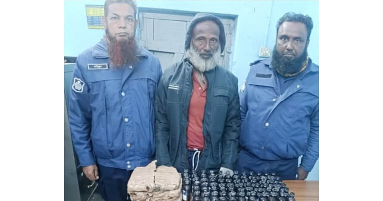 কুষ্টিয়ার মিরপুরে ফেনসিডিলসহ একজন আটক