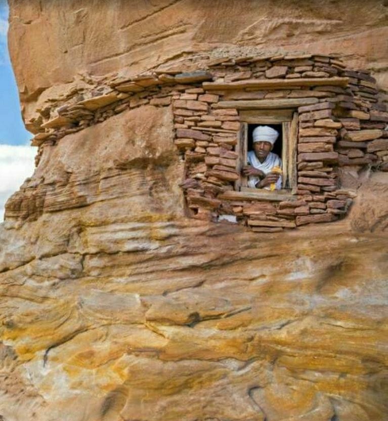 Abune Yemata Guh church carved into a cliff in Tigray – Ethiopia’s most inaccessible place of worship