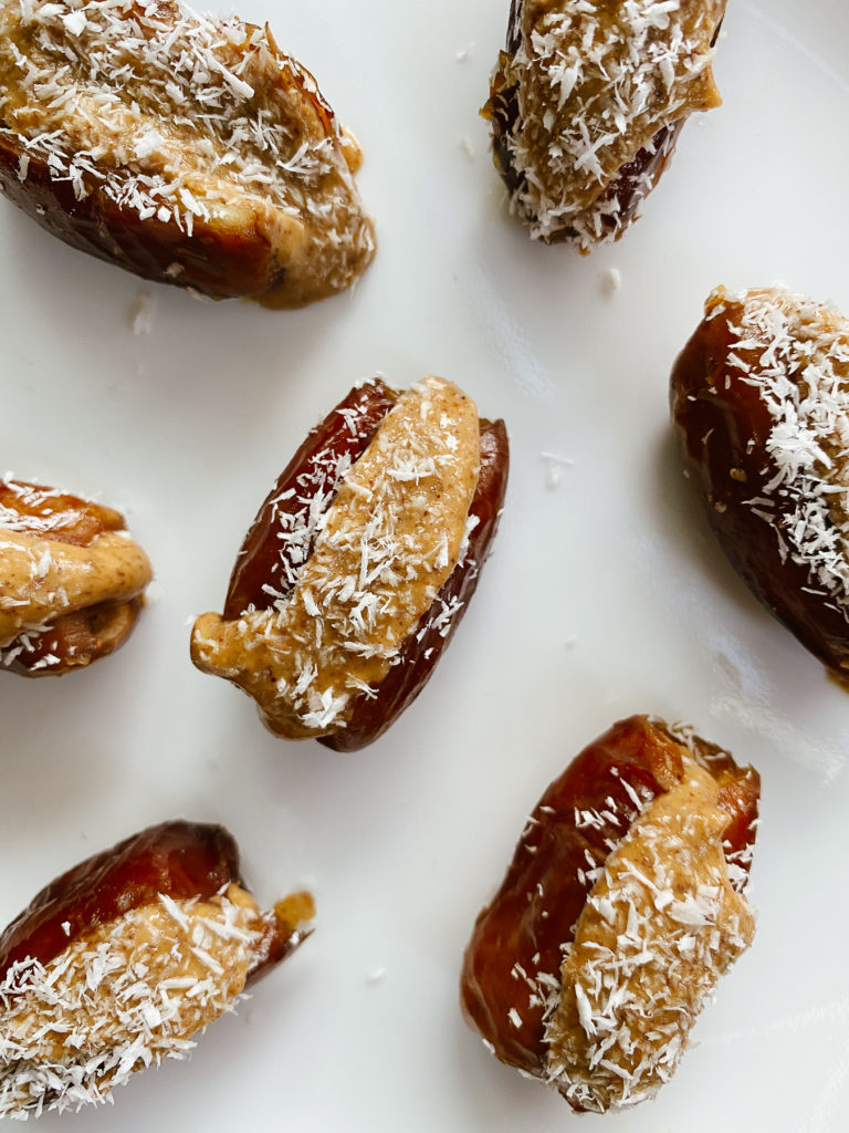 almond butter stuffed dates
