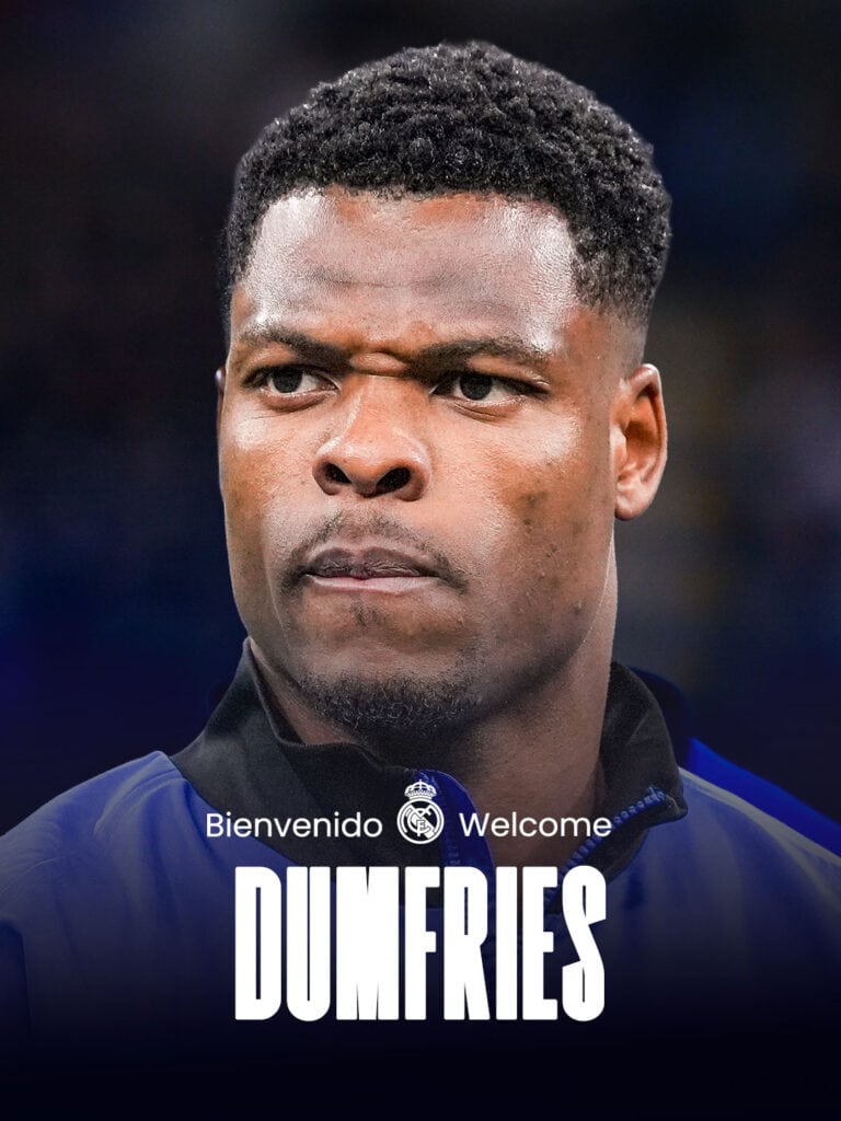 El Real Madrid hace oficial el fichaje de Dumfries