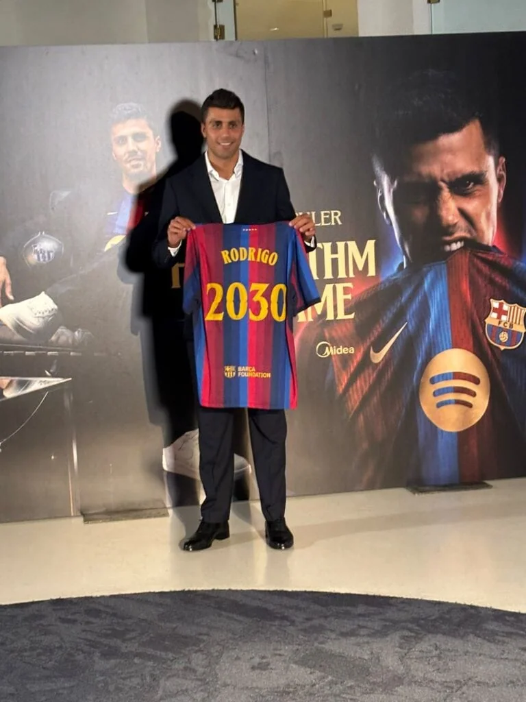 Oficial: Rodri ficha por el Barça y ya luce de blaugrana