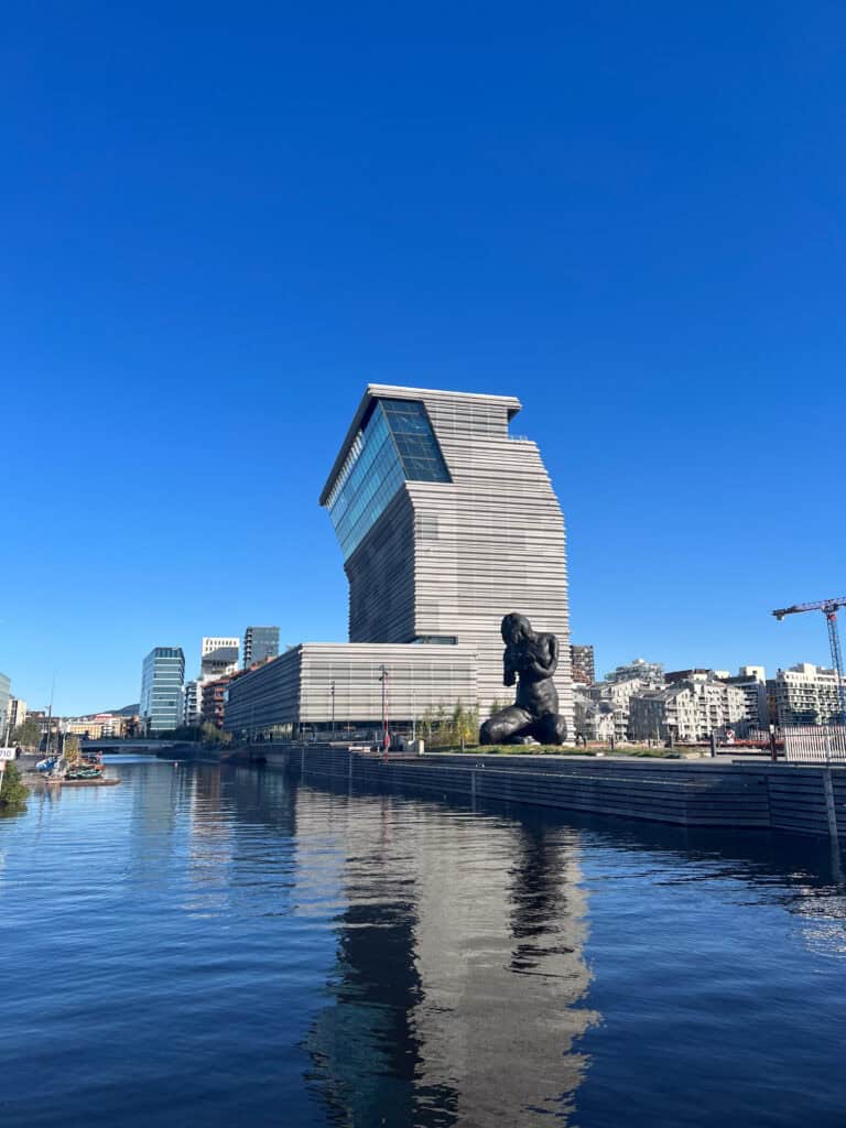 View from Oslo harbour on Munch Museum