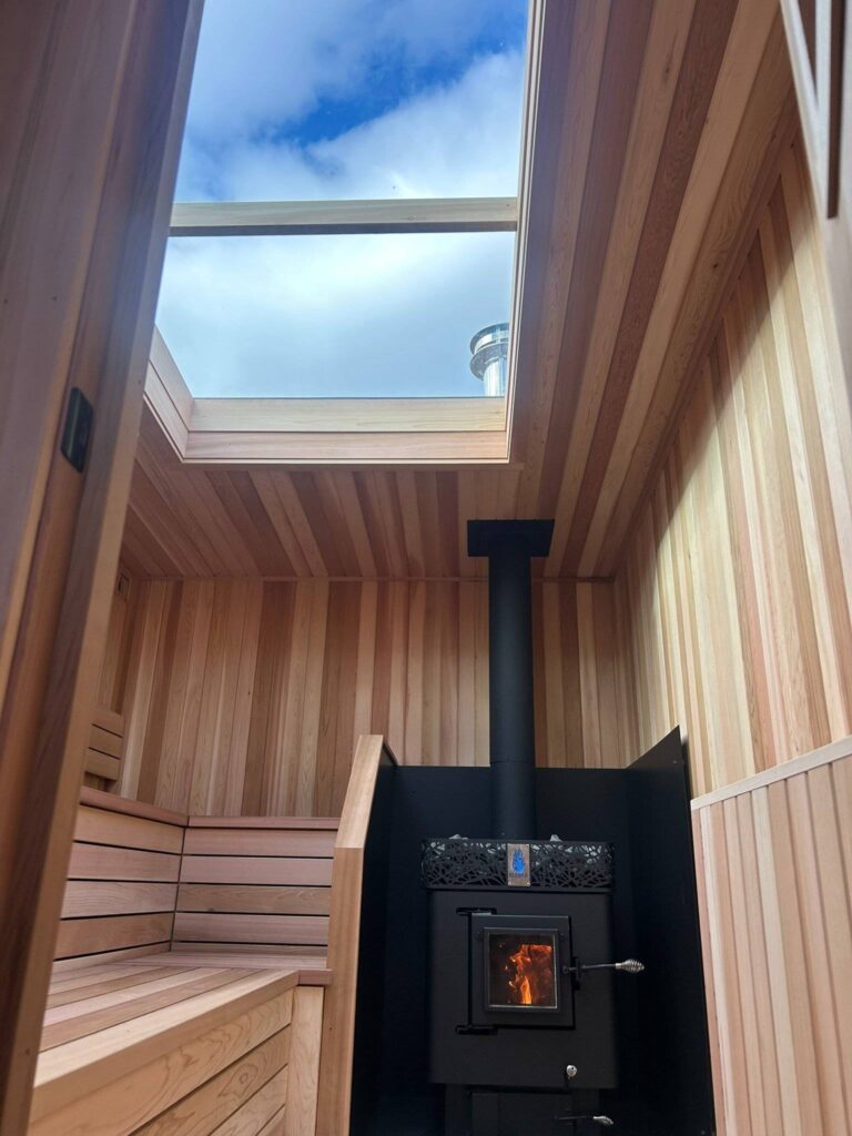 Skylight sauna