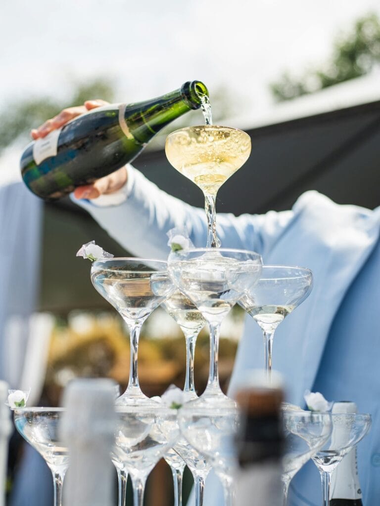 champagne tower