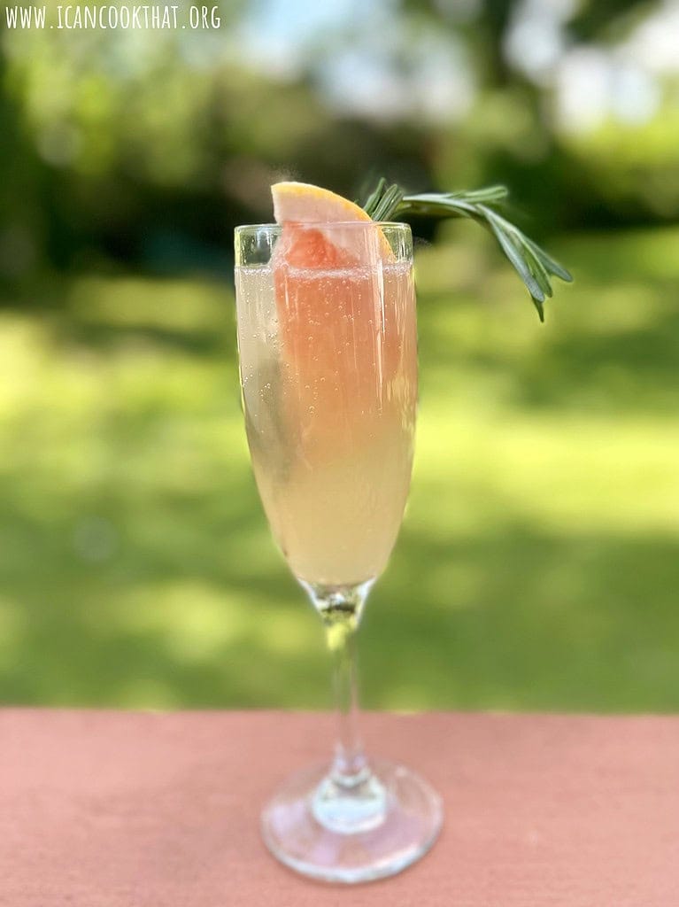 Rosemary Grapefruit Prosecco Cocktail