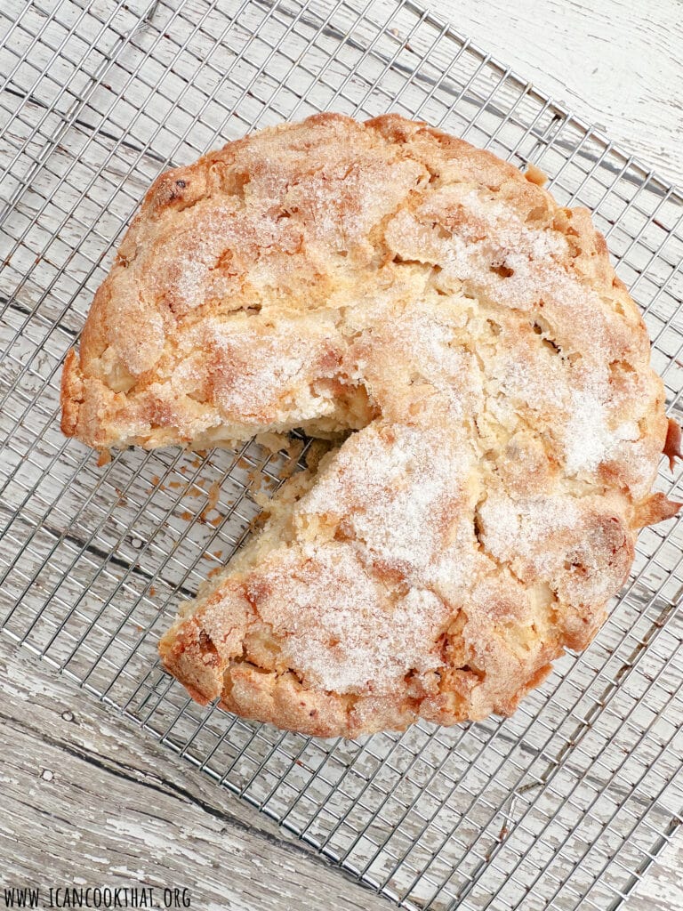 Irish Apple Cake with Whiskey Cream Sauce