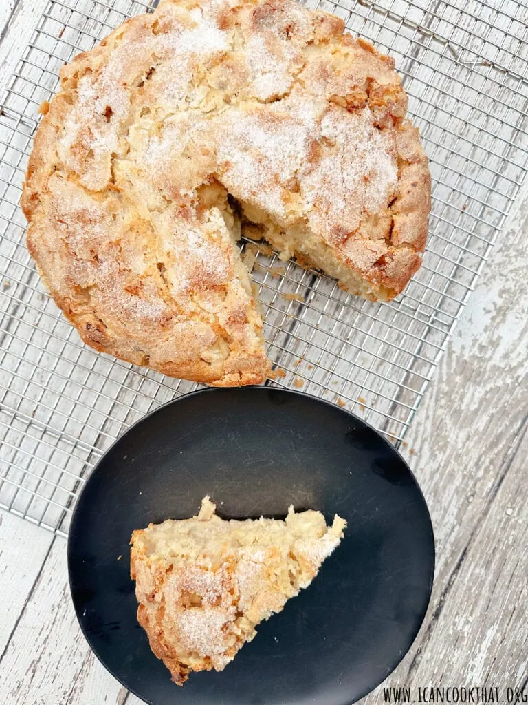 Irish Apple Cake with Whiskey Cream Sauce
