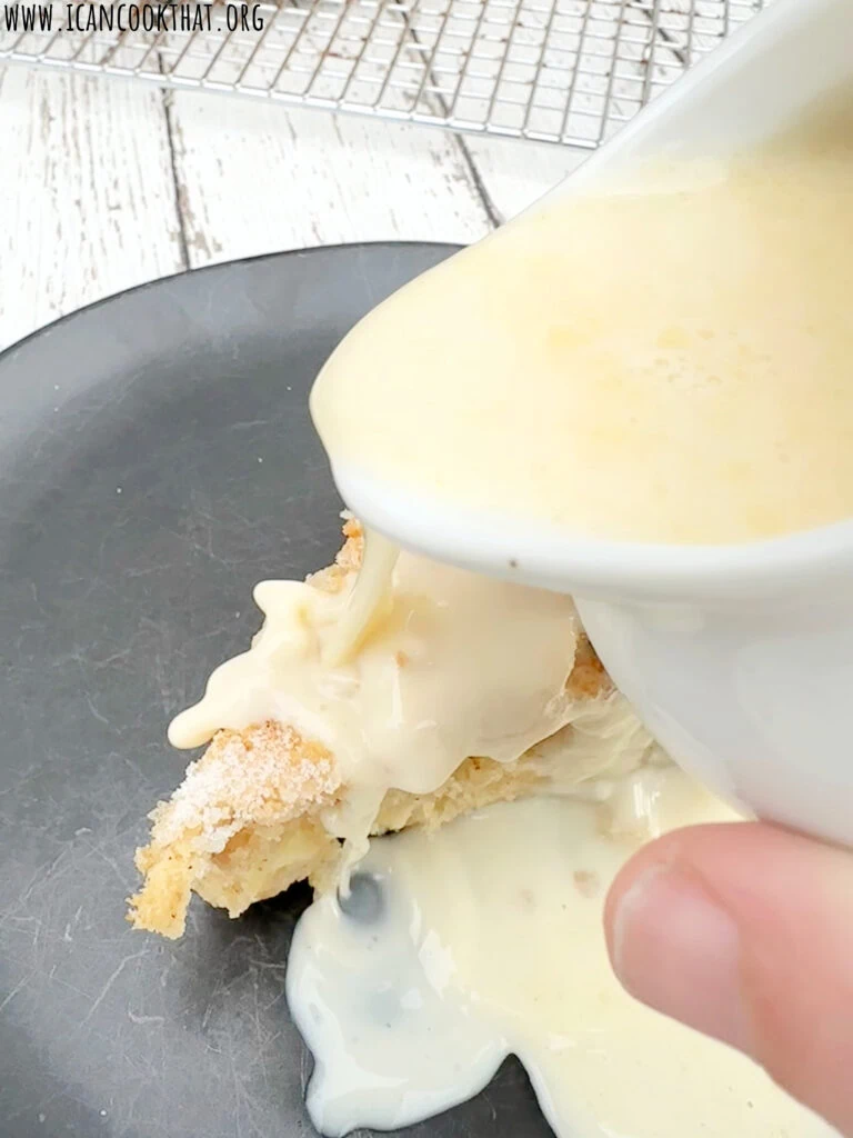 Irish Apple Cake with Whiskey Cream Sauce