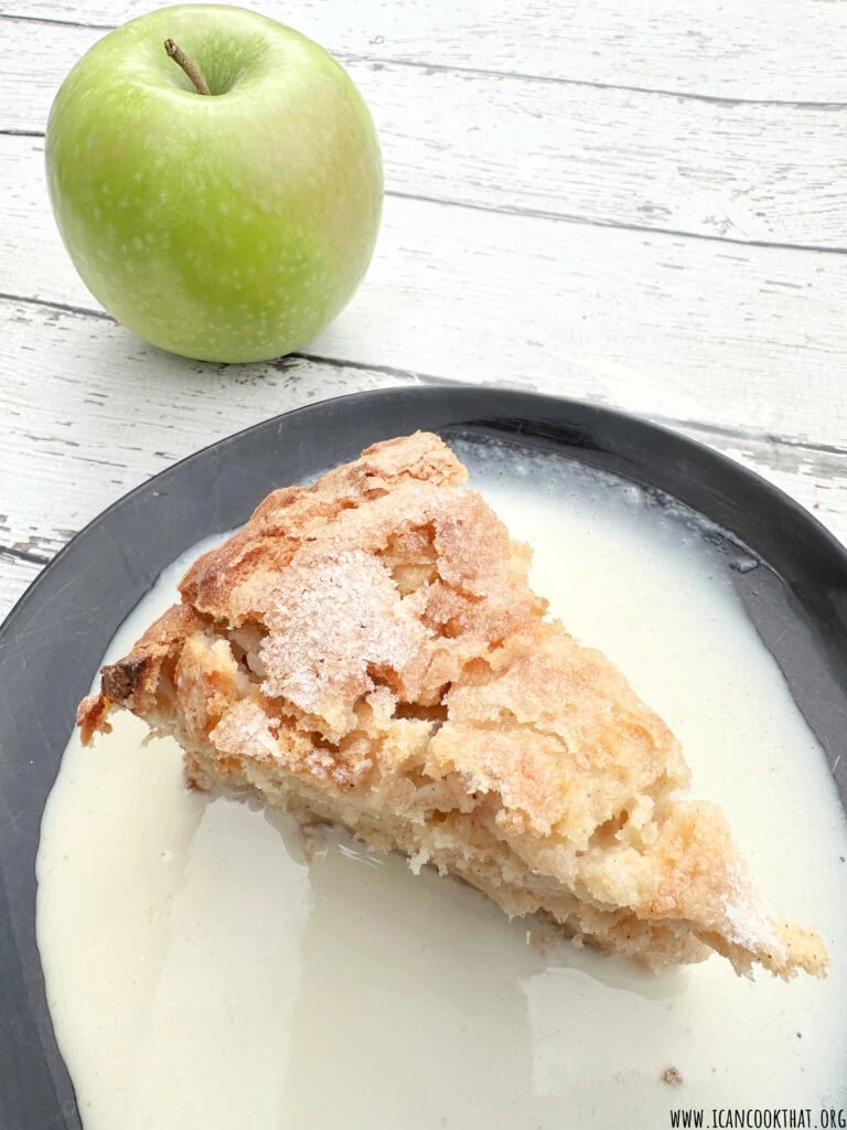 Irish Apple Cake with Whiskey Cream Sauce