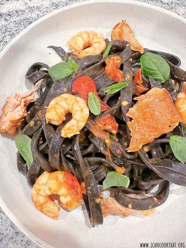 Squid Ink Seafood Pasta