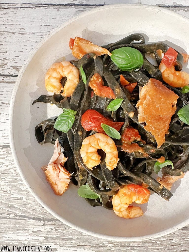 Squid Ink Seafood Pasta