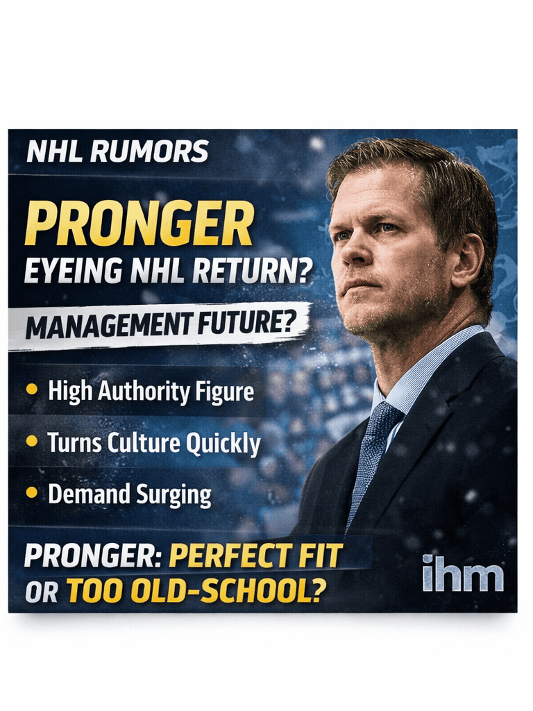 Pronger Return NHL Management Rumors
