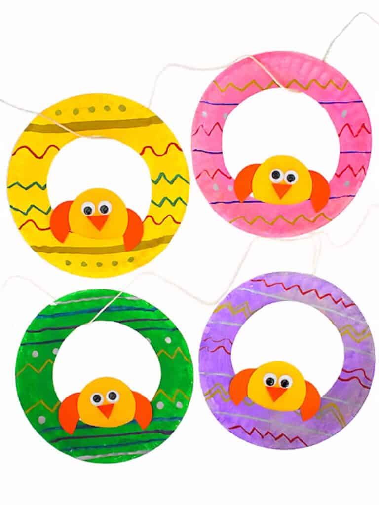 chick-themed Easter wreath