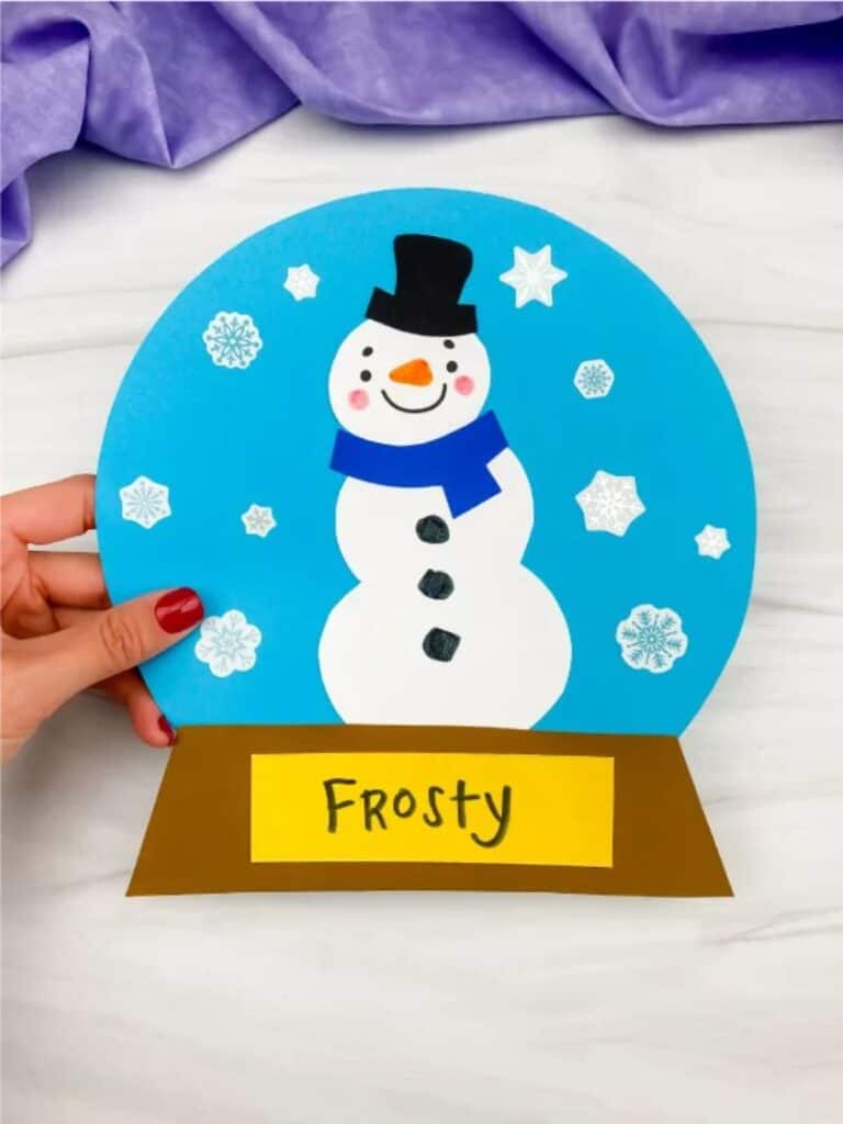 frosty snow globe craft