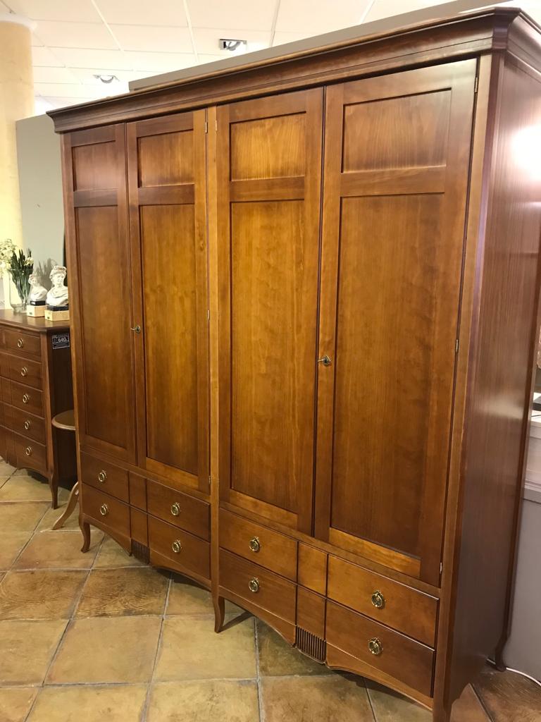 Armario madera 4 puertas