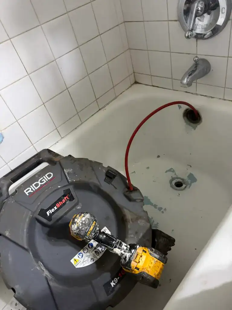 Professional drain cleaning equipment used by 1 A+ Plumber