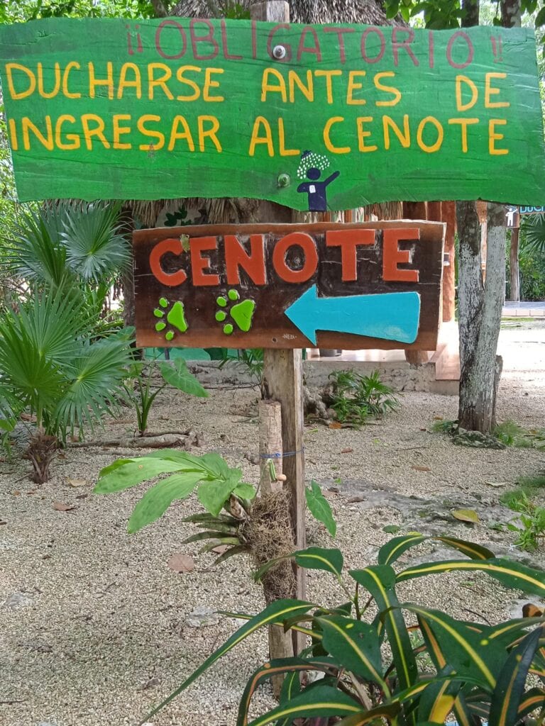 cenote siete bocas en Puerto Morelos