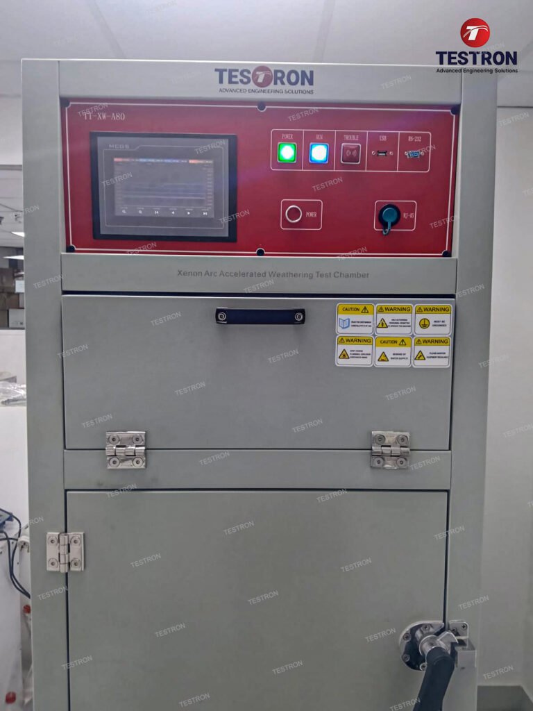 Xenon Arc weathering test chamber installed at National Paints Sharjah for durability and UV exposure testing