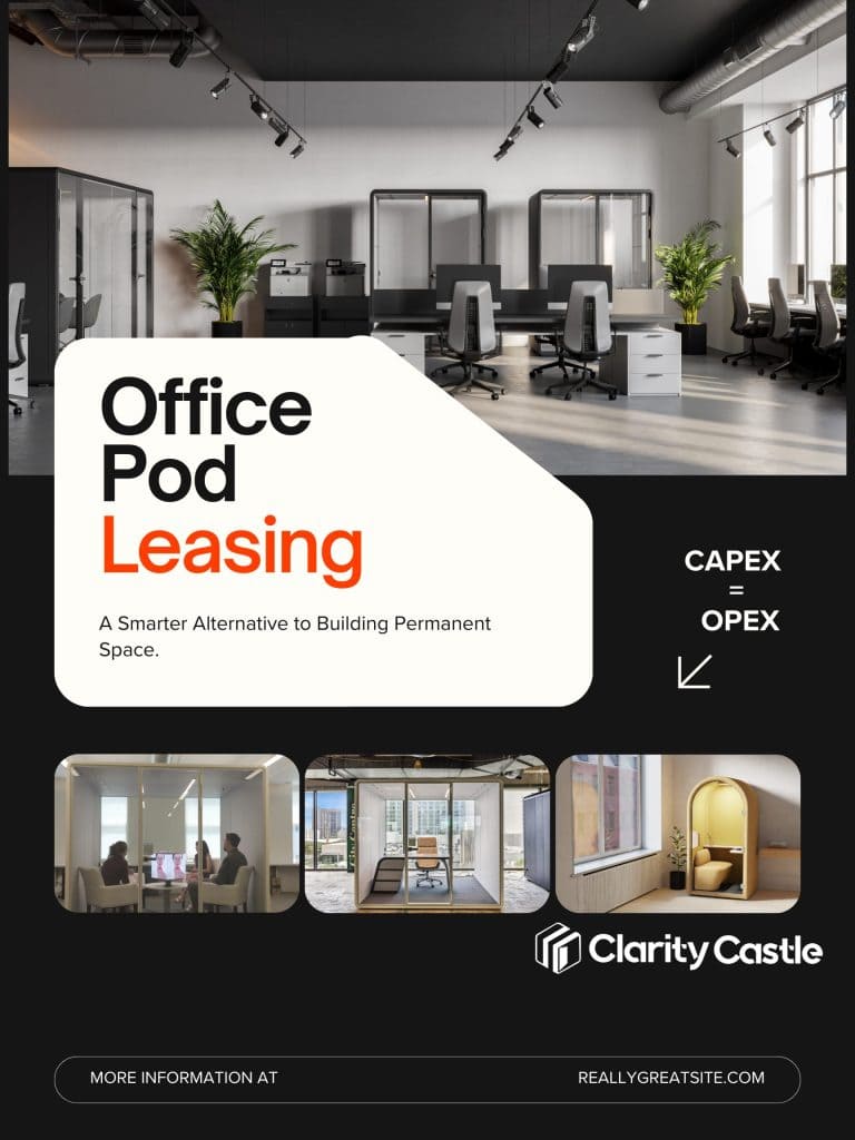 Office Pod Leasing: A Smarter Alternative To Building Permanent Space
