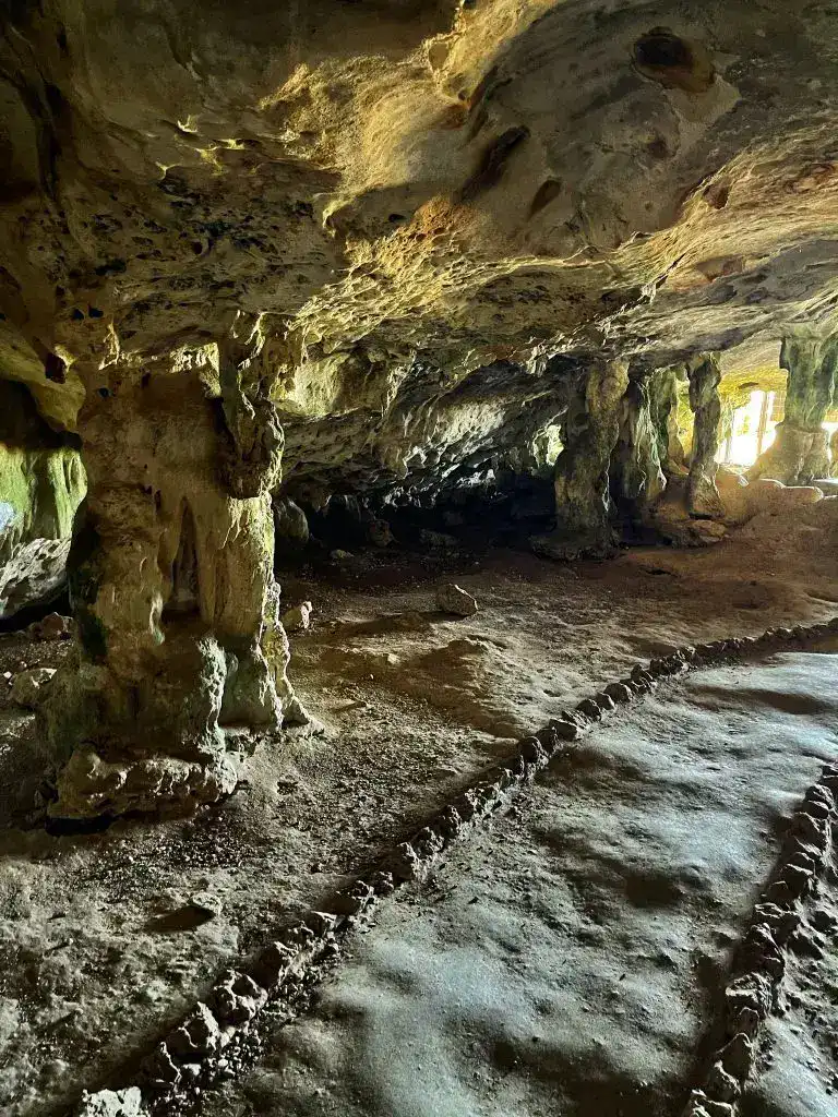 Cave interior in Aruba